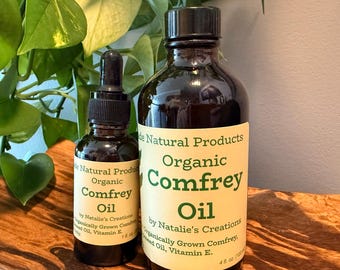 Organic Comfrey Oil – Traditional Herbal Infusion, Handmade in Small Batches