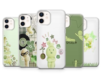 Smiski Phone Case Cute Anime Cover for iPhone 17Pro, 16, 15, 14, 13, 12, Samsung S25, S24, S23, A16, A35, A55, Pixel 10, 9, 8