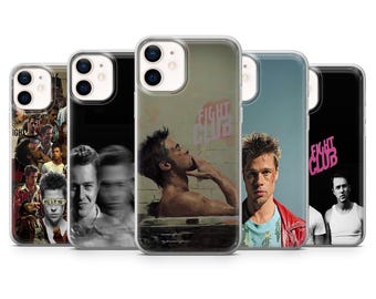 Fight Club Phone Case Tyler Durden Cover for iPhone 17Pro, 16, 15, 14, 13, 12, Samsung S25, S24, S23FE, S22, A16, A56, Pixel 10, 9