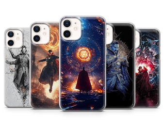 Dr Strange-telefoonhoesje Superhero Cover voor iPhone 17Pro, 16, 15, 14, 13, 12, Samsung S25, S24, S23FE, S22, A16, A56, Pixel 10, 9