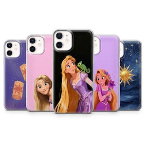 Tangled Phone Case Anime Princess Rapunzel Cover for iPhone 17Pro, 16, 15, 14, 13, 12, Samsung S25, S24, S23FE, S22, A16, A56, Pixel 10, 9