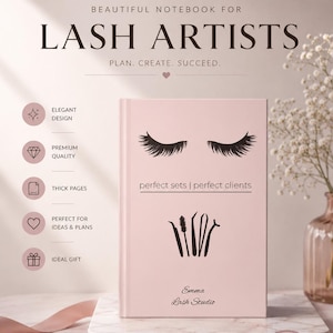 Lash Artist Notebook: Personalized Lash Tech Journal Custom Beauty Planner