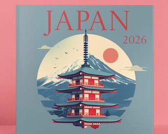 Japan Travel Photo Book Personalized Vacation Memory Book 8x8 Mount Fuji Cover