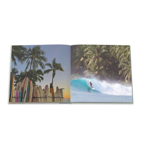 Hawaii Travel Photo Book 8x8 Custom Vacation Album Tropical Beach