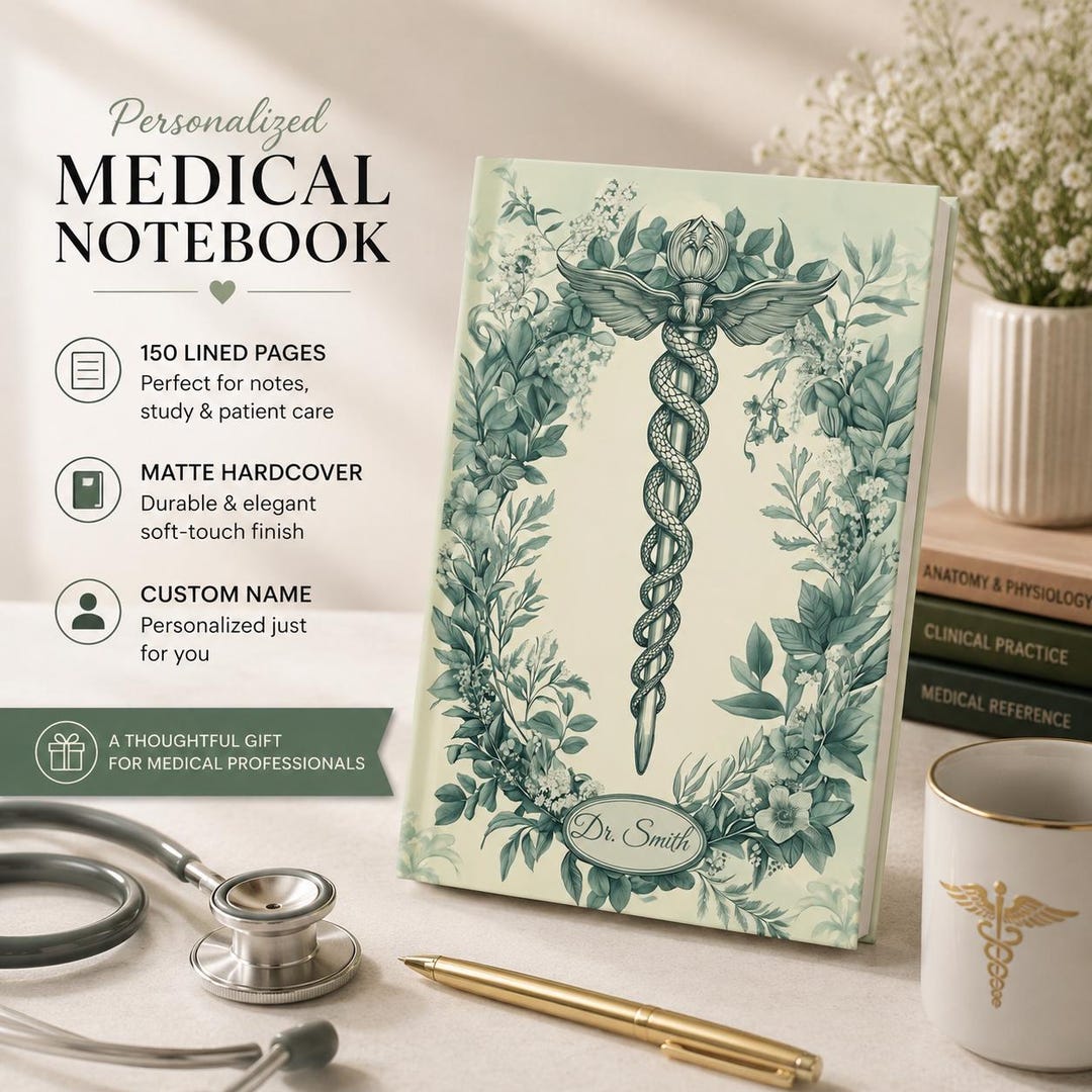 Personalized Doctor Notebook: Custom Medical Journal Elegant Physician ...