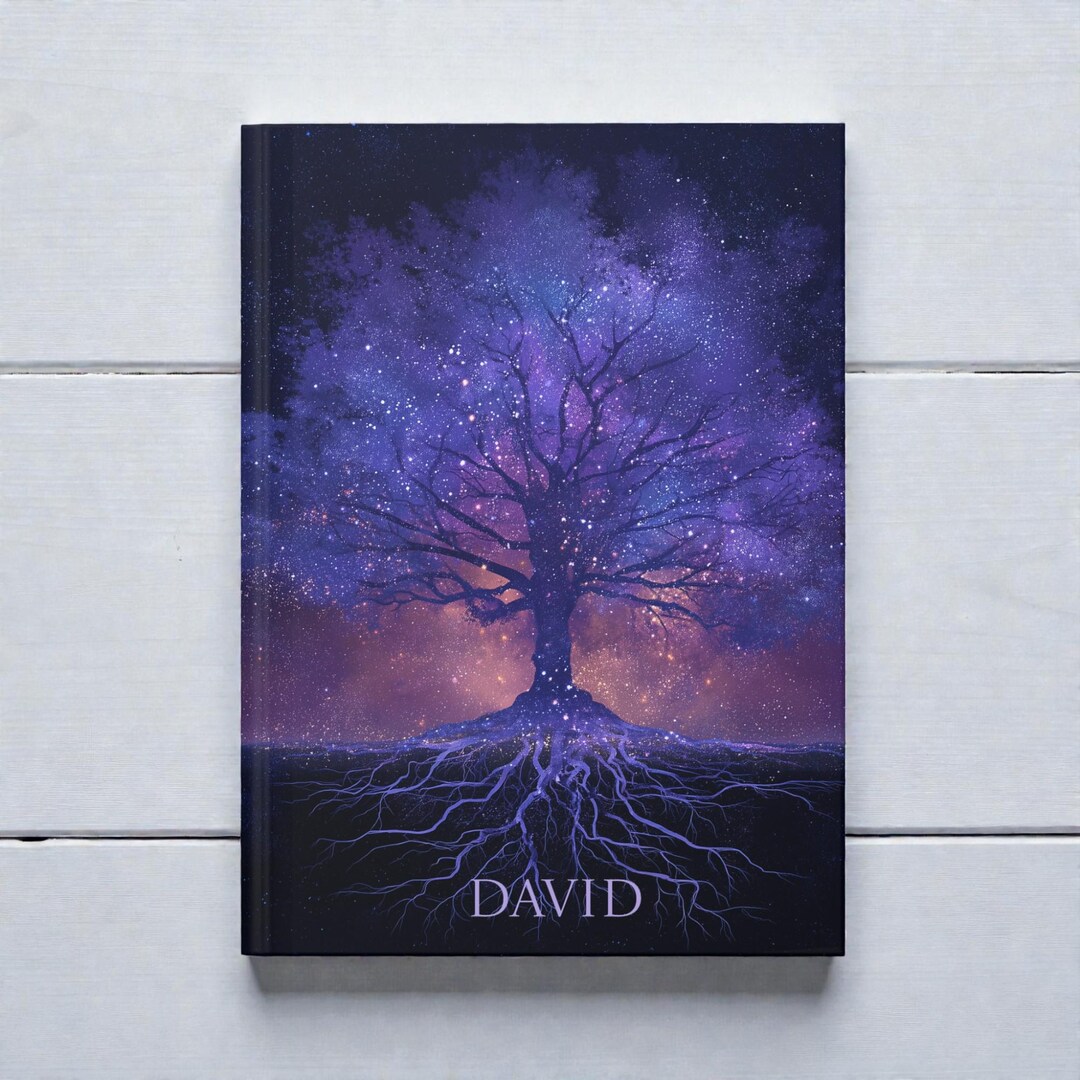 Tree of Life Galaxy Hardcover Notebook Personalized - Etsy
