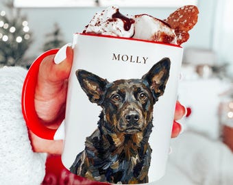 Custom Pet Portrait Mug –  Personalized Artistic Style Gift for Dog Moms & Dads