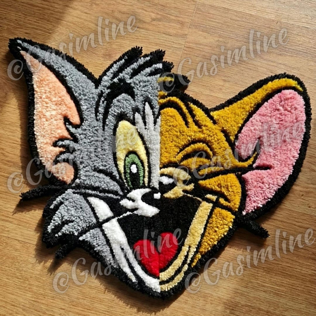 Handmade Cartoon Tufted Rug | Kids Room Carpet | Gift For cartoon ...