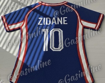 Vintage 2002 FRANCE Home Shirt ZINEDINE ZIDANE #10 Size S/M - Etsy