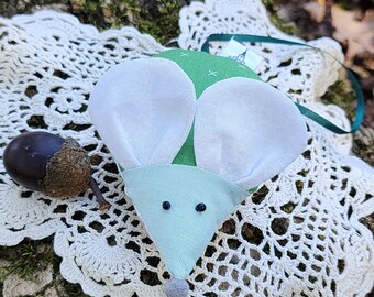 Fabric Church Mouse Ornament: Christian Gift, Smallest Prayers Shelf Sitter