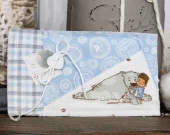 Boy Bear Hugs Pocket Prayer Quilt: Interactive Mini Prayer Quilt, Christian Gift, Pray Over a Child