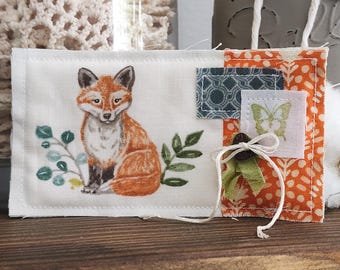 Fox Mini Prayer Quilt: Woodland Animal Pocket Prayer Quilt, Religious Gift