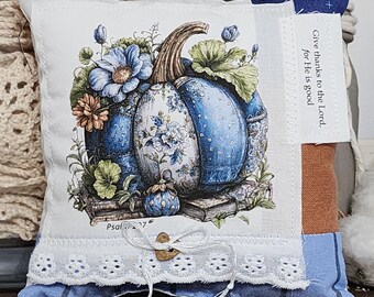 Psalm 107 Prayer Pillow: Fall Faith Decor with Scripture, Interactive Praying