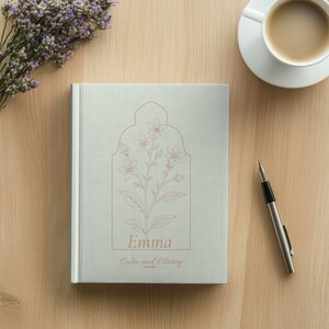 Journal de bien-être personnalisé à faire soi-même, carnet botanique sur mesure, bloc-notes, cadeau pour elle, carnet de soins personnels, cadeau de papeterie