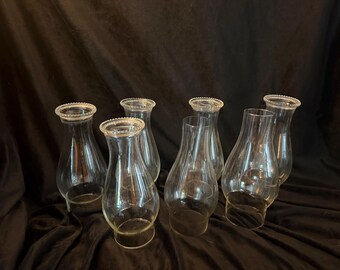 Clear Glass Oil Lamp Chimneys | Replacement Kerosene Lamp Globes