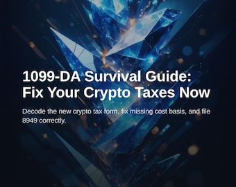 1099-DA Crypto Tax Guide: Fix Your Cost Basis and File Form 8949