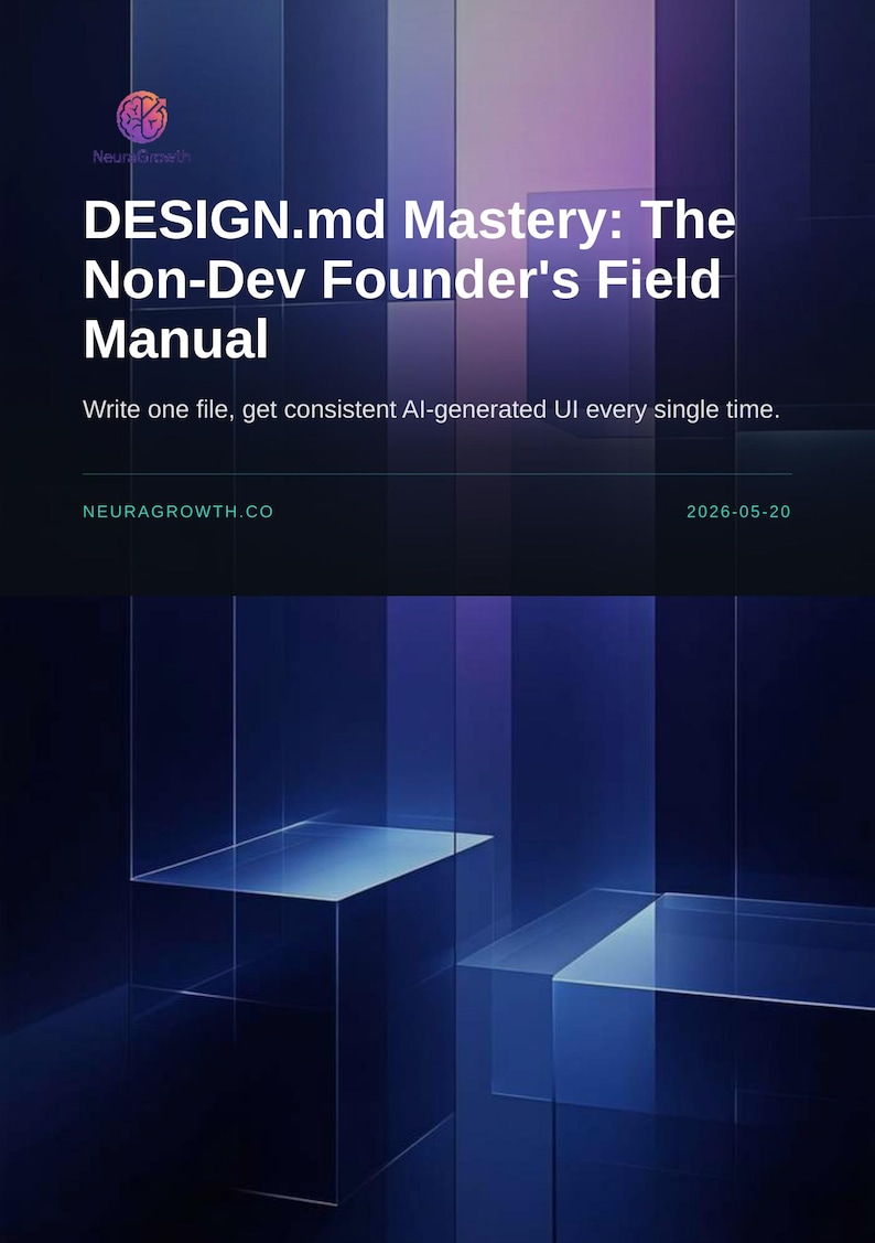 DESIGN.md Mastery: Non-Dev Founder's Guide to Consistent AI UI image 1