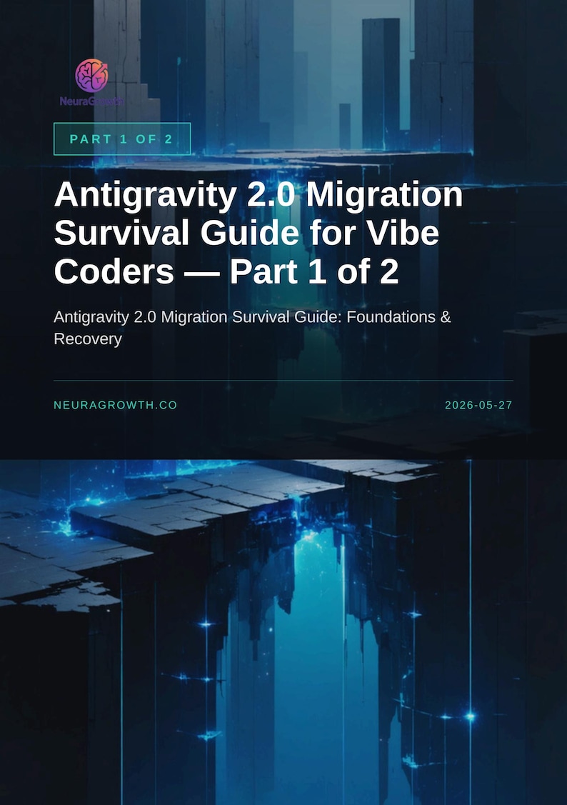 Antigravity 2.0 Migration Survival Guide - Recover Your Config in Minutes image 1