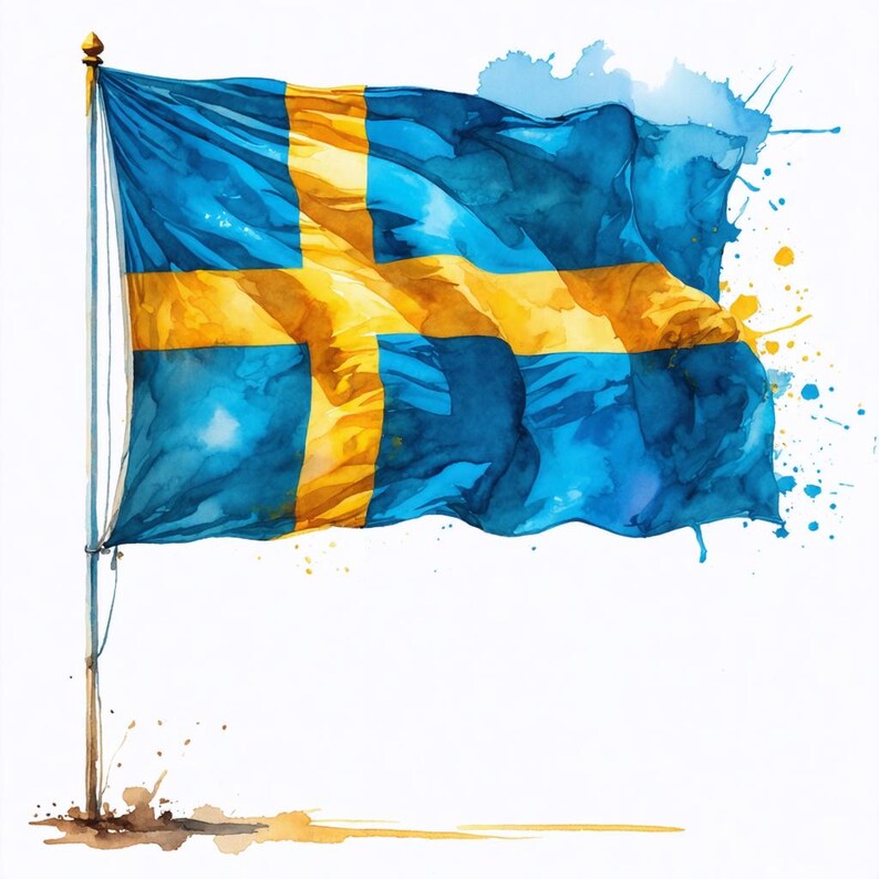World Flags Watercolor Flashcards | 54 Countries Bilingual Learning image 3