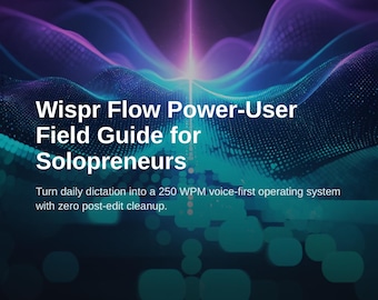 Whisper Flow Power-User Guide for Solopreneurs: Voice Dictation Mastery