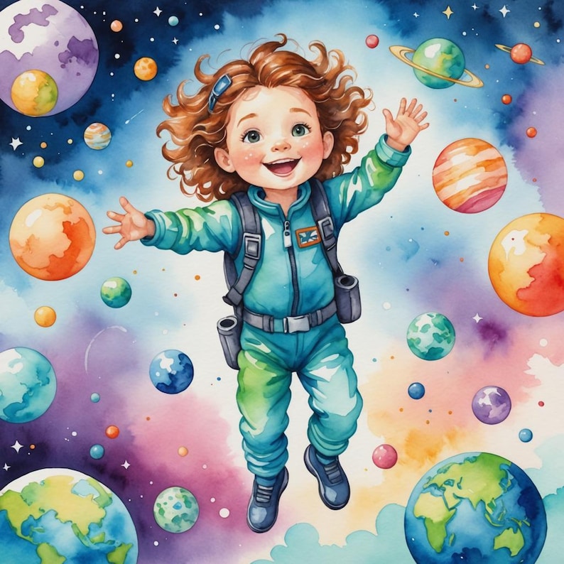 Solar System Brain Deck: 40 Bilingual Astro Flashcards for Kids image 6