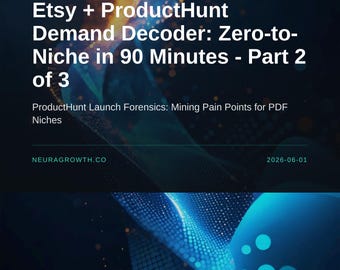 ProductHunt Demand Decoder: Mine Launch Data for Profitable Etsy Niches