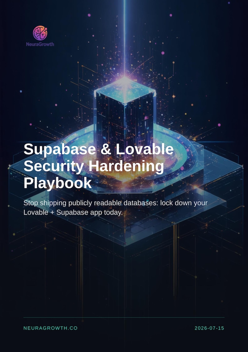 Supabase Security Hardening Playbook for Lovable Apps image 1