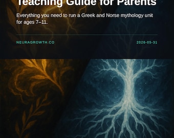 Greek and Norse Mythology Unit Study Guide for Homeschool Ages 7-11