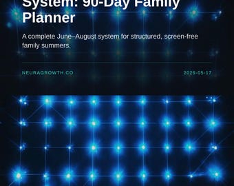 Summer Activity Planner: 90-Day Family System for Screen-Free Fun