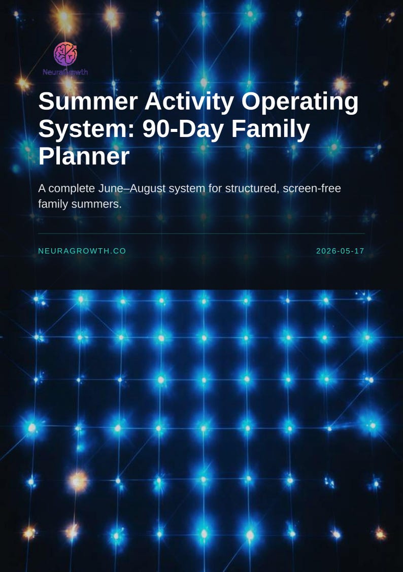 Summer Activity Planner: 90-Day Family System for Screen-Free Fun image 1