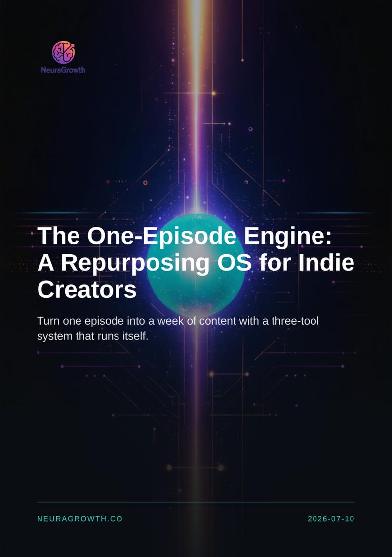 One-Episode Content Engine: Repurpose Strategy for Indie Creators image 1