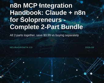 Complete 2-Part Bundle, n8n MCP Integration Handbook Claude + n8n for Solopreneurs