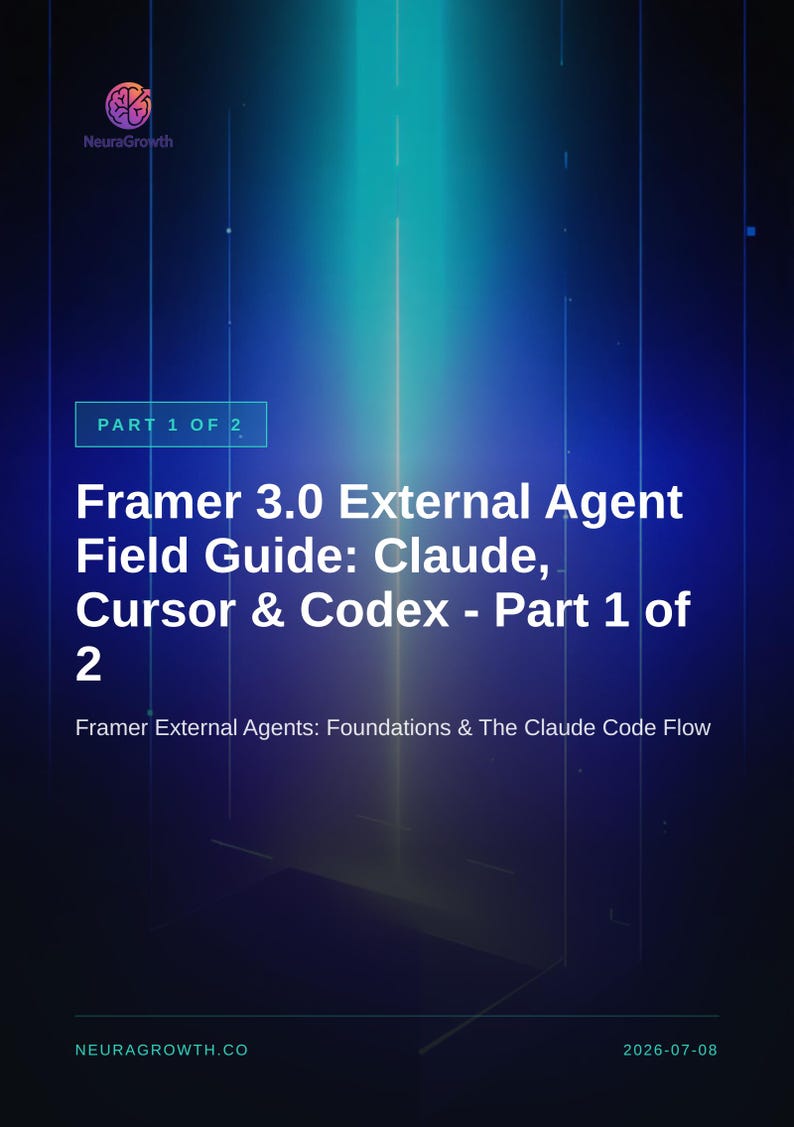 Guía de campo de agentes externos de Framer: Configuración de Claude y el cursor imagen 1