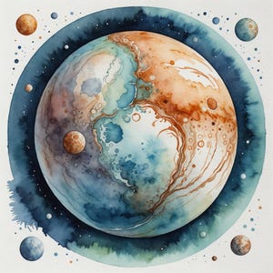 Solar System Brain Deck: 40 Bilingual Astro Flashcards for Kids image 5