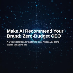 Make AI Recommend Your Brand: Zero-Budget Growth System for Solo Founders image 1