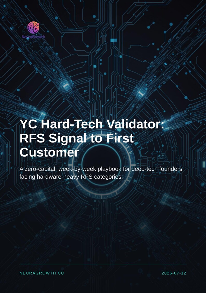 YC Hard-Tech Validator: RFS Signal to First Customer Playbook image 1