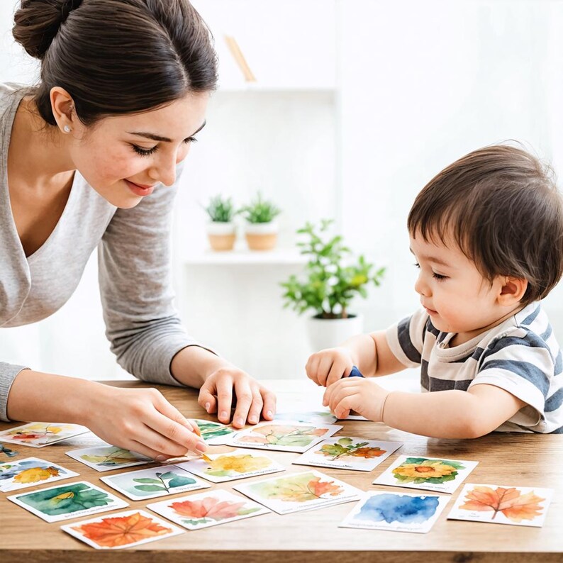 Tarjetas de vocabulario estacionales para el aprendizaje bilingüe inglés-polaco imagen 2