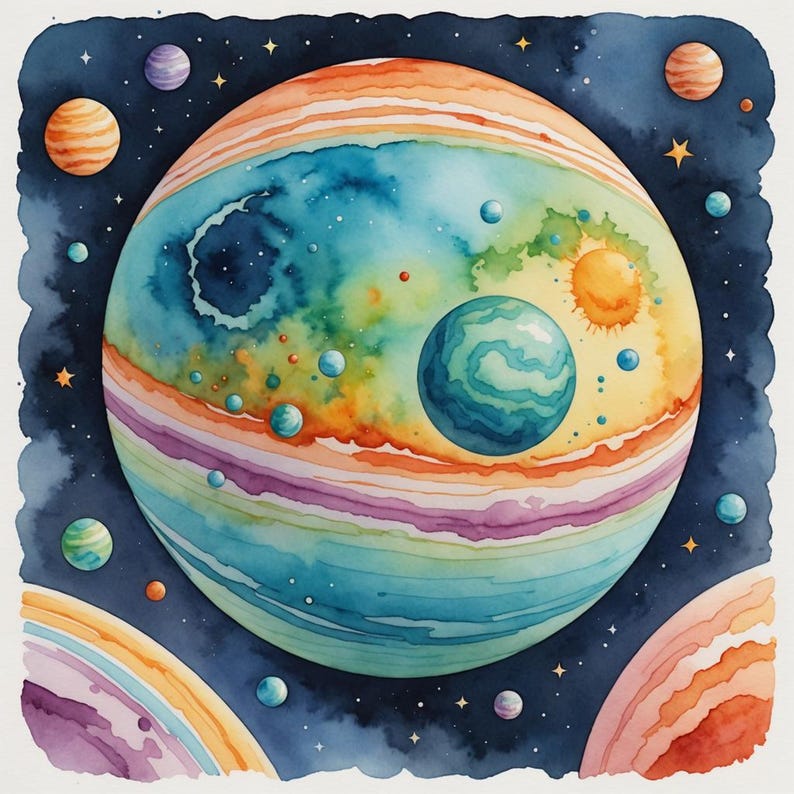 Solar System Brain Deck: 40 Bilingual Astro Flashcards for Kids image 7