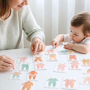 Bilingual Body Parts Flashcards - English Polish Watercolor Learning Cards image 2