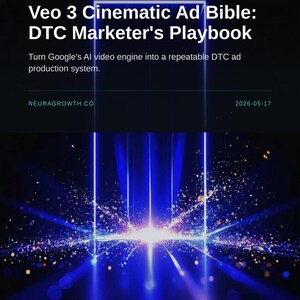 Veo 3 Cinematic Ad Bible: DTC Video Production System for Marketers image 1