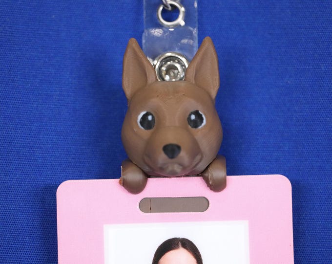 Badge Friend – Dog ID Holder for Nurse, RN, Hospital, Slide-On or Clip to Badge! | Just Dog