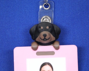 Distintivo identificativo per cani Rottweiler, amico - Infermiere, ospedale, da far scorrere o agganciare all'ID