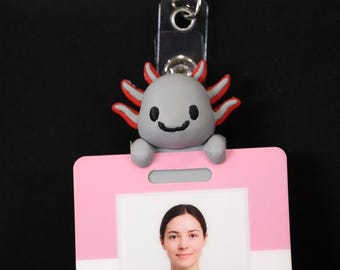 Axolotl Badge Friend - Infermiere, Ospedale, da far scorrere o agganciare all'ID