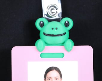 Frog Badge Friend - Divertente porta badge per infermieri, insegnanti e personale