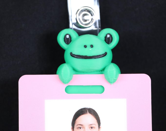 Badge Friend – Frog ID Holder for Nurse, RN, Hospital, Slide-On or Clip to Badge! | Francisco the Frog