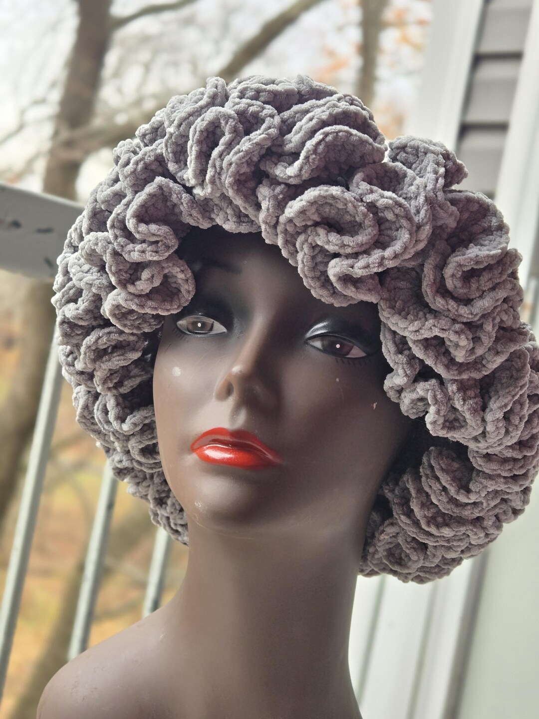 Delta Ruffle Hat Luxury Crochet Ruffle Hats - Etsy