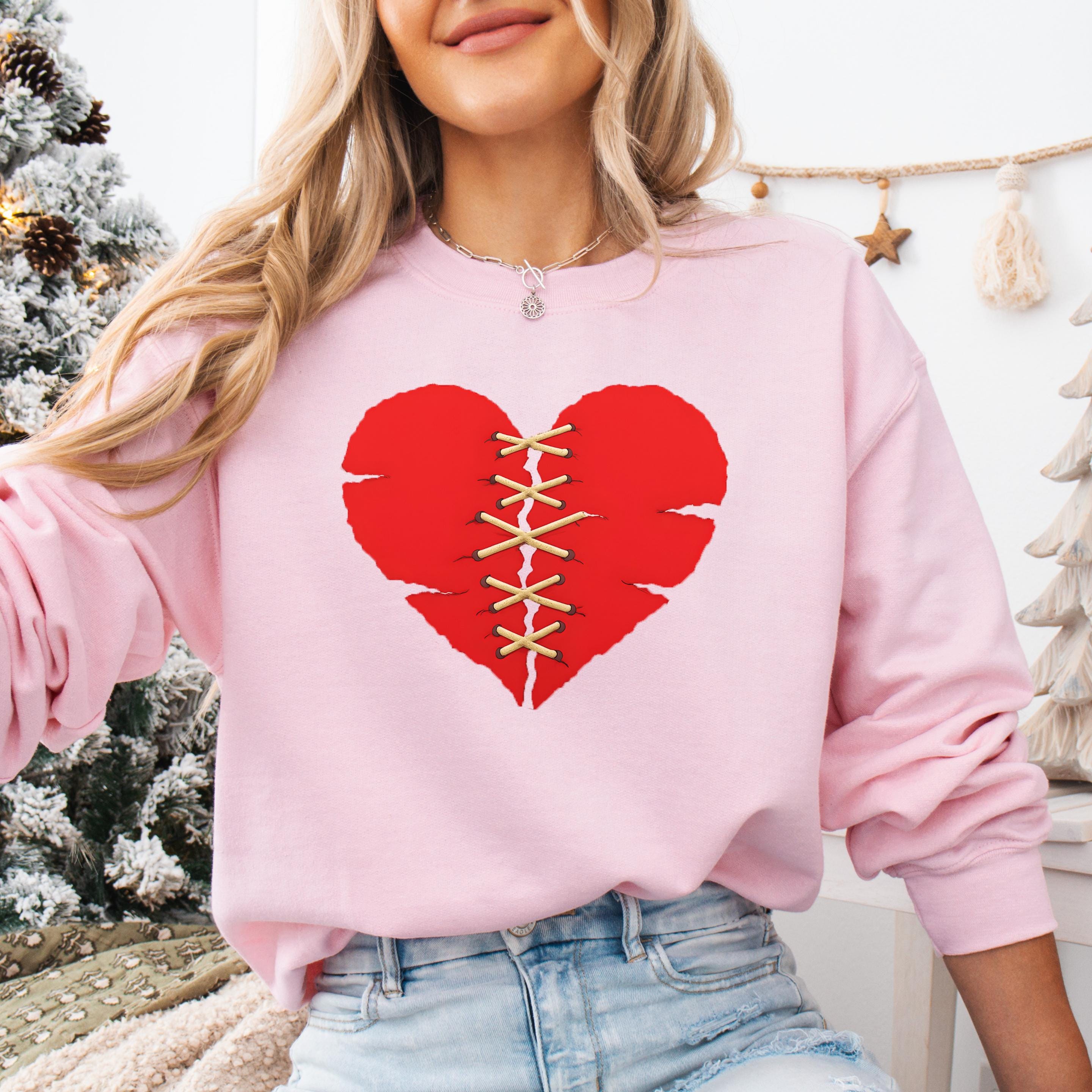 Knit Sweater Broken Heart Sweater Heartbreak Horror Hand Knit