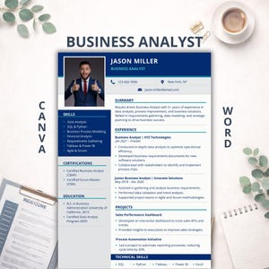Business Analyst Interview Bundle: Resume & Cover Letter Templates, Behavioral Questions PDF, ATS Friendly