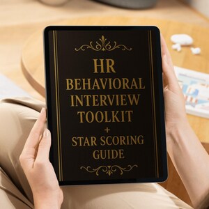 Behavioral Interview STAR Method Toolkit | Answer Templates + Checklists | Professional Job Interview Guide PDF