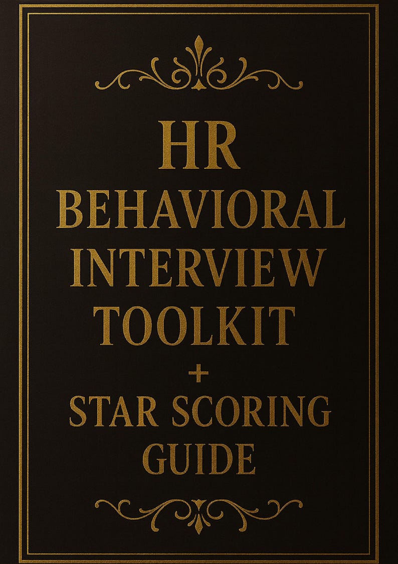 Behavioral Interview STAR Method Toolkit | Answer Templates ...